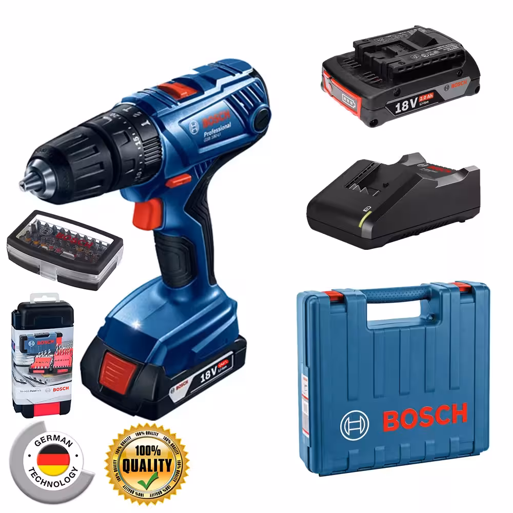 دریل پیچ گوشتی شارژی چکشی بوش مدل GSB 180 LI Profesional