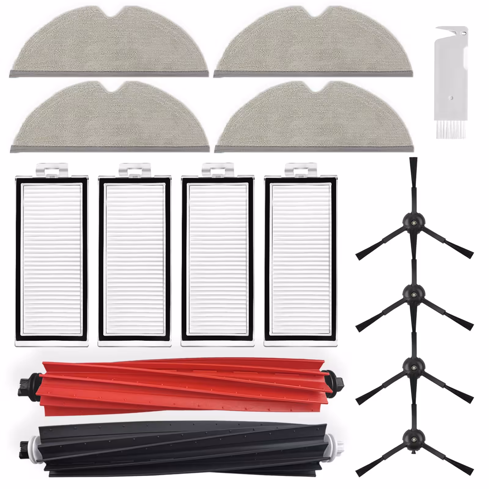 پک اکسسوری 14 عددی جارو رباتیک روبوراک مناسب مدل Roborock Q5 Pro, Q5 Pro , Q8 Max, Q8 Max Vacuum Cleaner (ارسال 10 الی 15 روز کاری)