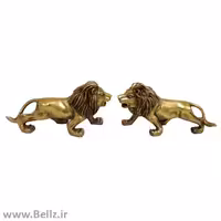 مجسمه شیر برنزی جفت - (کد 2)