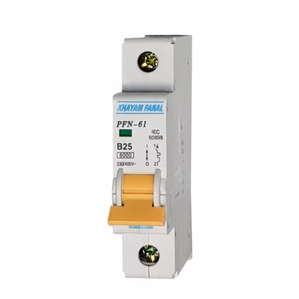 فیوز مینیاتوری تک فاز 25 آمپر پارس فانال 