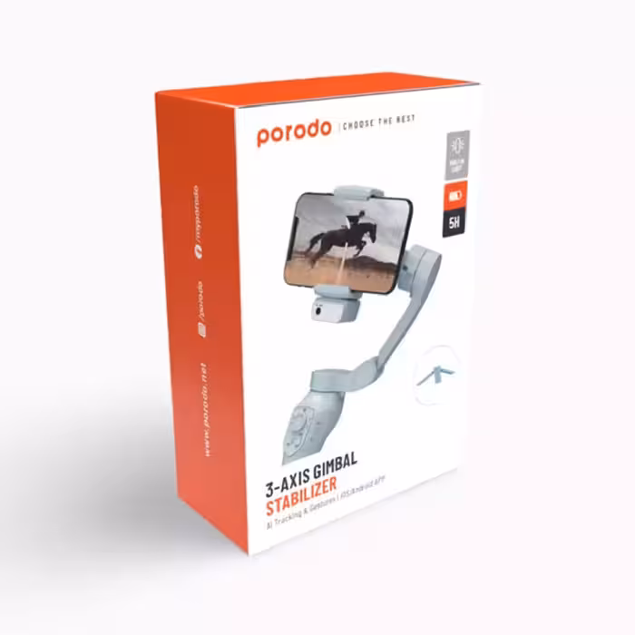 گیمبال پرودو مدل Porodo 3-AXIS Stabilizer 5H