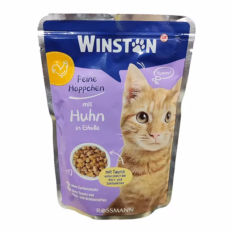 پوچ گربه وینستون مرغ و سفیده تخم مرغ Winston Chicken Egg Shell