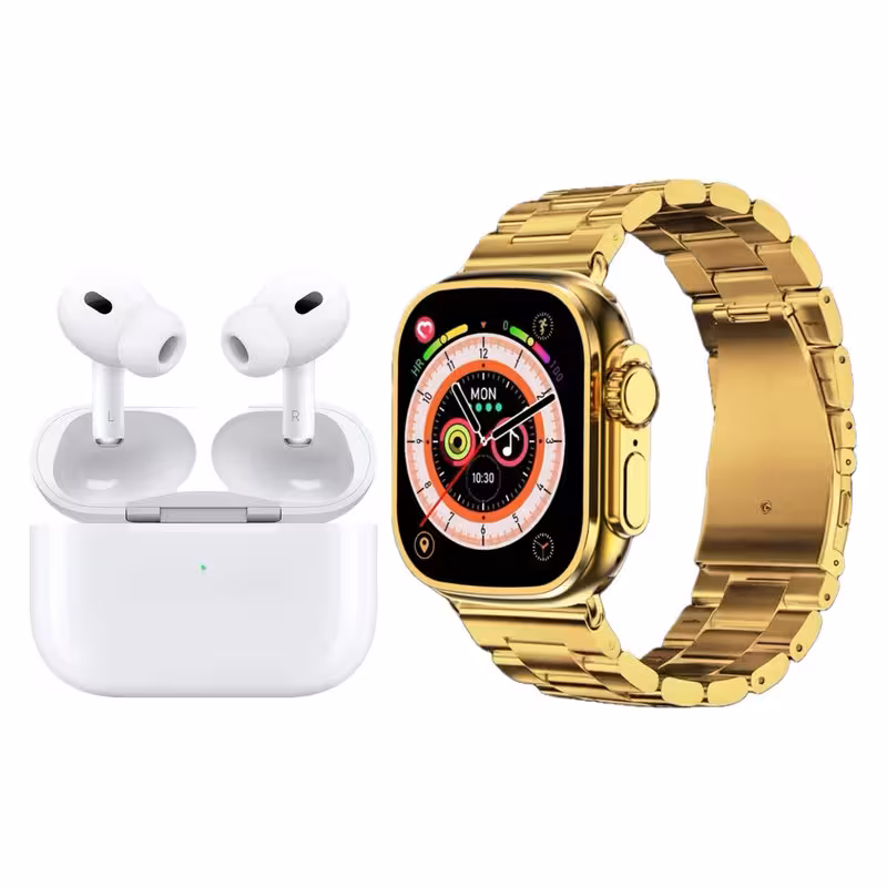 ساعت هوشمند رموجت مدل i20 Ultra Max Airpods Pro2 به همراه هندزفری | کالا مکس