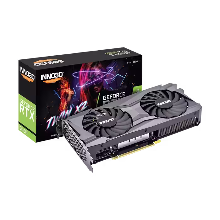 قيمت و خرید کارت گرافیک اينو تري دي مدل INNO3D GEFORCE RTX 3060 8GB - TWIN X2 OC