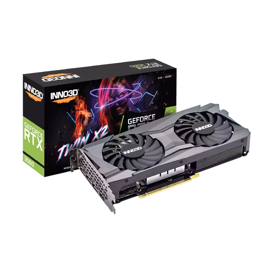 قيمت و خرید کارت گرافیک اينو تري دي مدل INNO3D GEFORCE RTX 3060 8GB - TWIN X2 OC