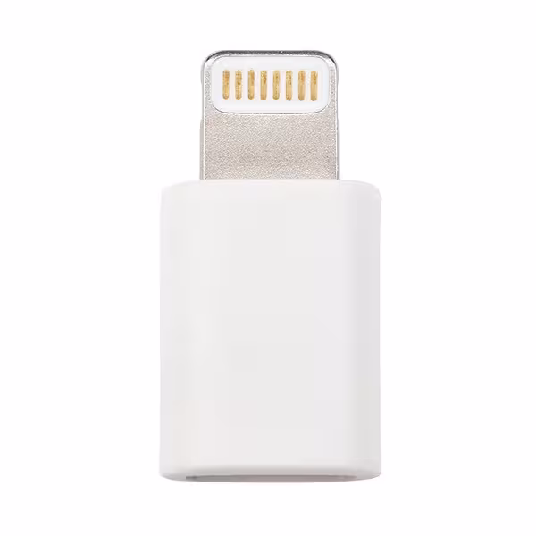 تبدیل کابل شارژر میکرو به اپل میکرو یو اس بی به لایتنینگ مدل Apple Lightning to Micro USB Adapter