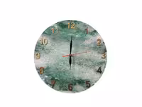 ساعت دیواری رزینی ( طرح رنگی ) قطر 34 سانتی متر