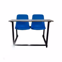 نیمکت  دونفره متصل بدون جاکتابی بنیزان کد TS402