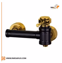 شیر توالت دوان مدل زلان مشکی طلایی