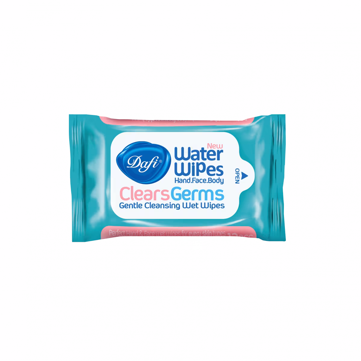 دستمال مرطوب پاک کننده دست و صورت جیبی 12 عددی دافی Dafi