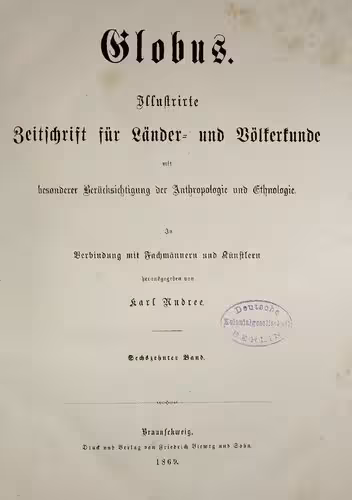 خرید و دانلود نسخه کامل کتاب Globus. Illustrirte Zeitschrift für Länder- und Völkerkunde