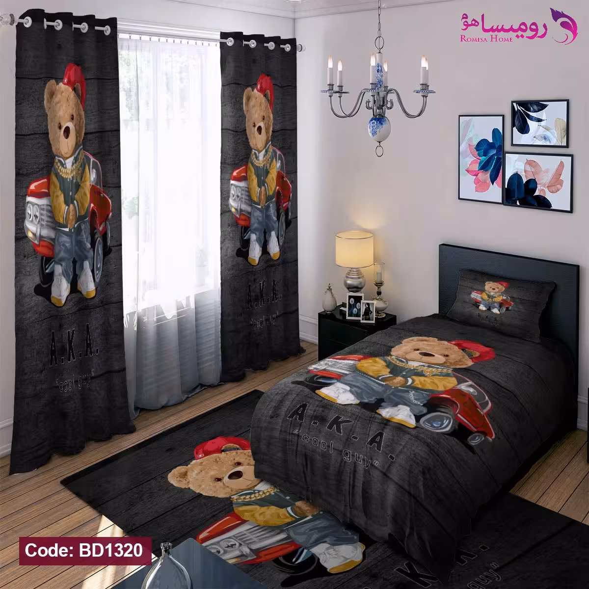 قیمت و خرید روتختی طرح تدی راننده یک نفره برند دکو کد BD1320