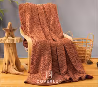 پتو آجری طرح برجسته مدل Emboss