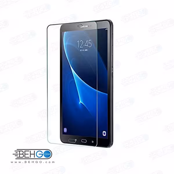 گلس تبلت tab A 2016 t285 بی رنگ و شفاف یا محافظ صفحه نمایش شیشه ای تبلت Glass Screen Protector Samsung tab A 2016 t285