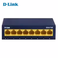 سوئیچ شبکه 8 پورت گیگابیت دی لینک مدل D-Link DGS-F108