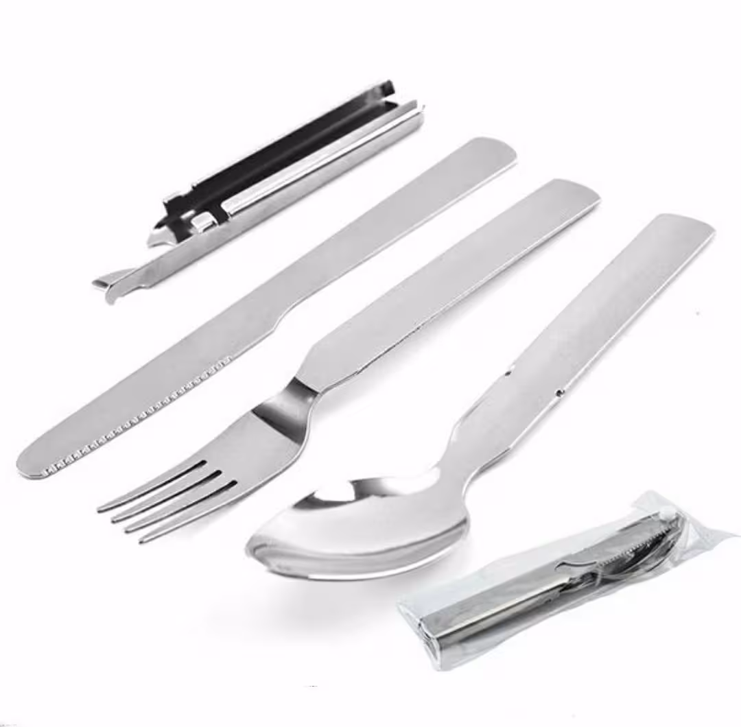 ست قاشق چنگال و کارد استیل چند کاره مدل SF01