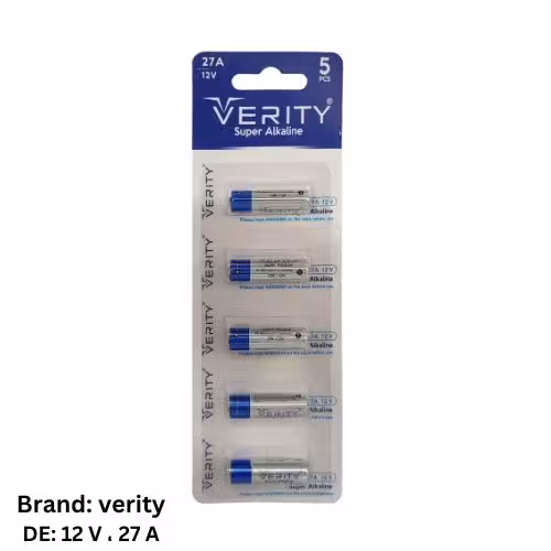 باتری سوپر آلکالاین 12 ولت 27 آمپر برند وریتی VERITY