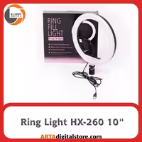 رینگ لایت رومیزی Ring Light HX-260 10″ Black