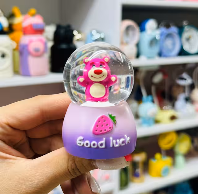 مینی گوی برفی چراغ دارخرس لوتسو