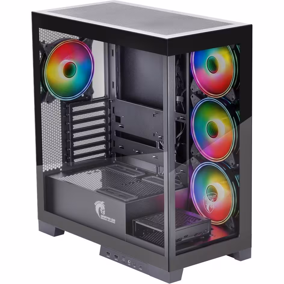 کیس کامپیوتر گرین GRIFFIN G8 RGB Mid Tower مشکی