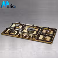 گاز رومیزی میلان کد S9Gold پنج شعله استیل