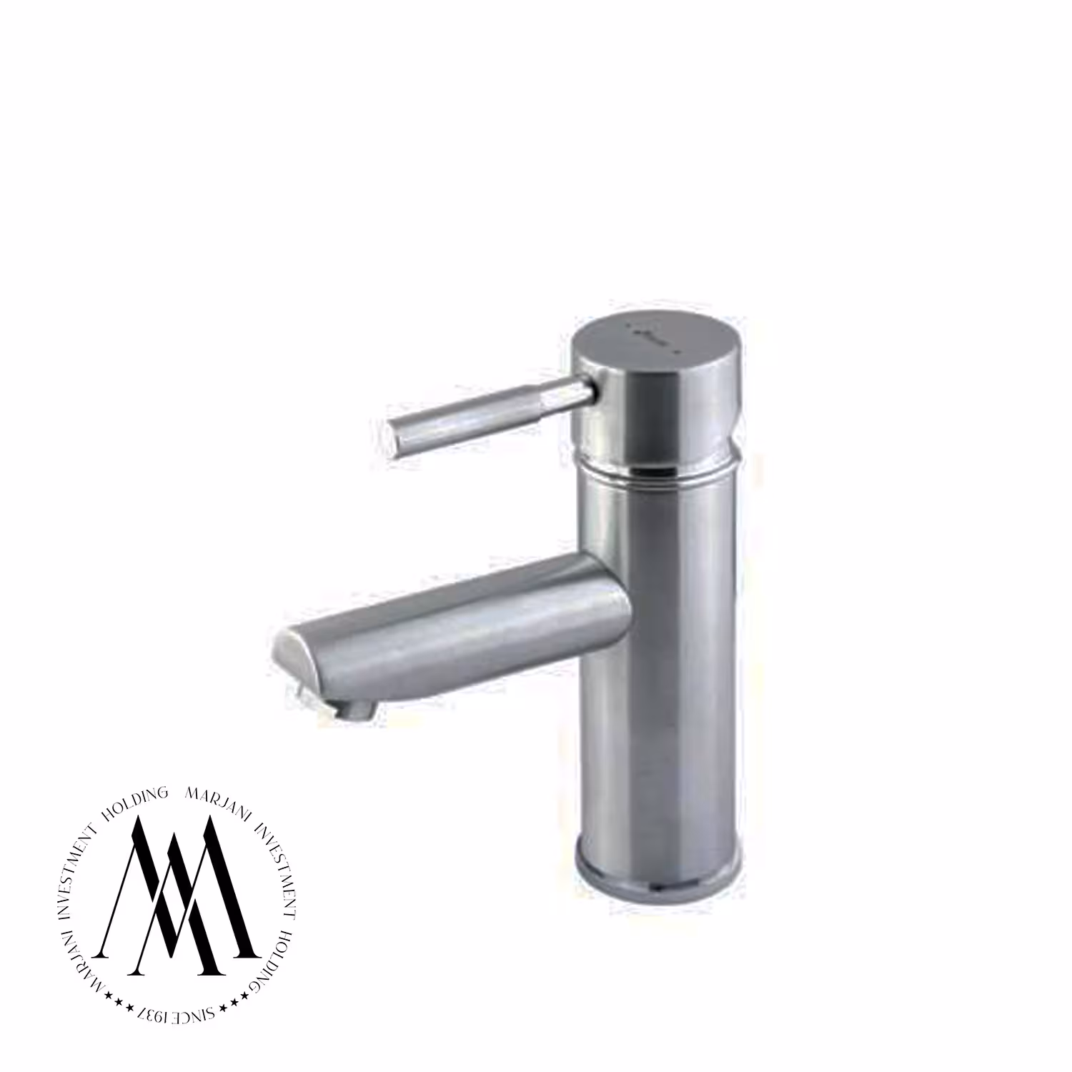 شیر روشویی شودر مدل موناکوپلاس پایه کوتاه (کروم مات)