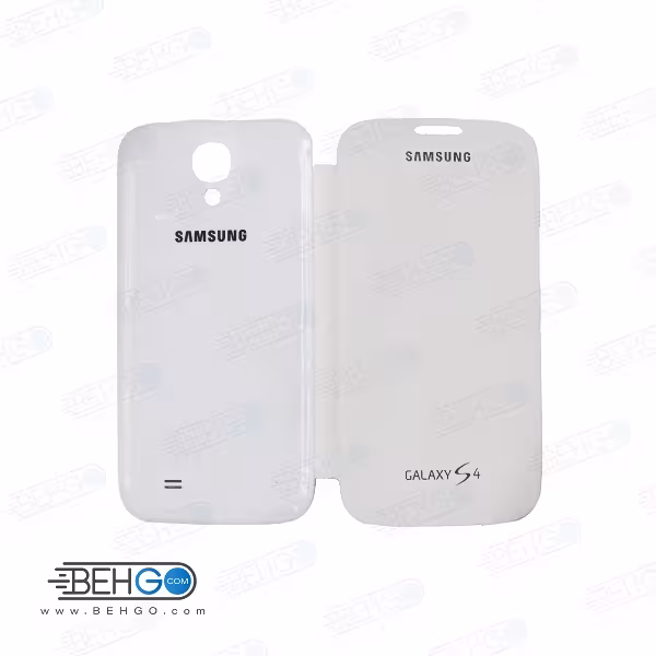 قاب کتابی گوشی سامسونگ اس فور s4 رنگ سفید Book case For Samsung galaxy S4