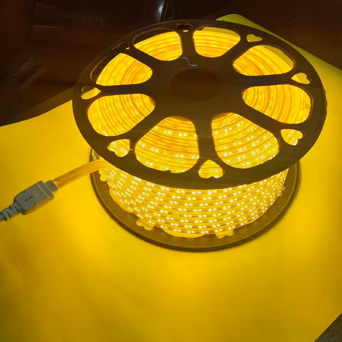 ریسه نور مخفی 5730 دو لاین آفتابی توپ100 متری به همراه 10عدد سوکت