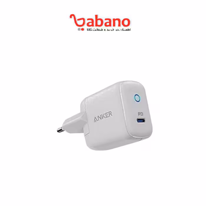 شارژر دیواری 18 وات انکر مدل  PowerPort PD B2019LD3 18W  به همراه کابل USB-C به USB-C