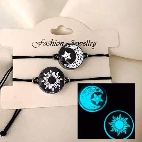 دستبند ست مهر و ماه شب تاب کد31