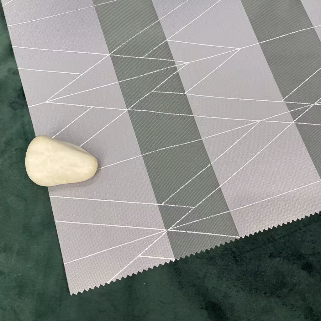 پرده زبرا تمام زمینه طرح مینیمال رنگ طوسی