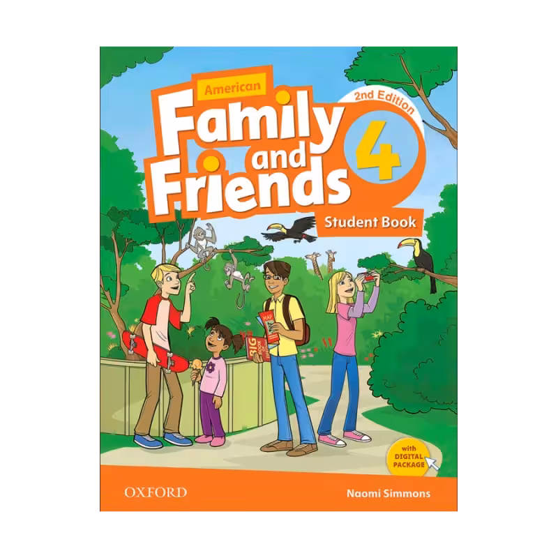 امریکن فمیلی اند فرندز 4 | کتاب انگلیسی American Family and Friends 4 (سایز رحلی)