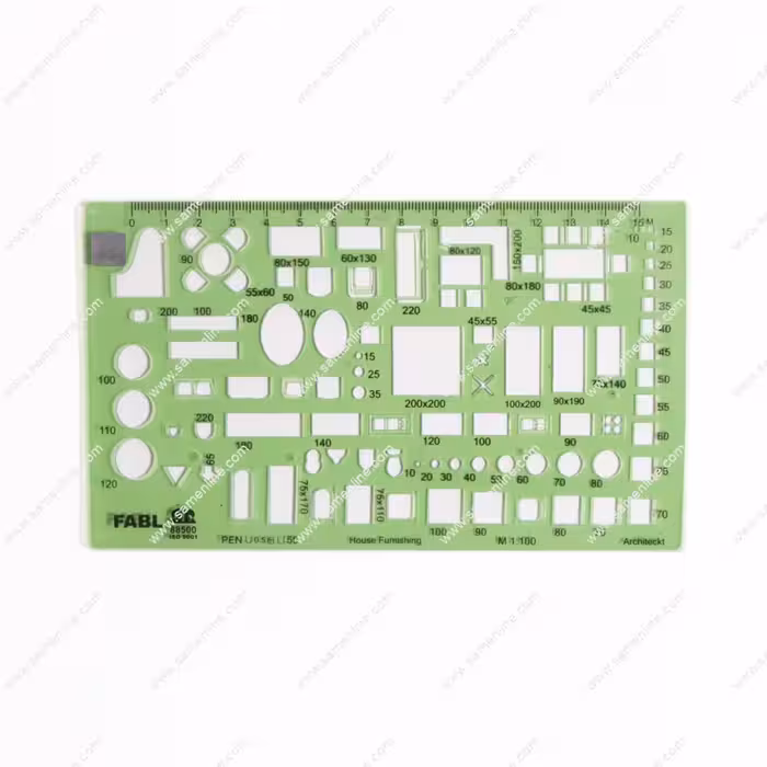 شابلون مبلمان فابل مقیاس 1/100