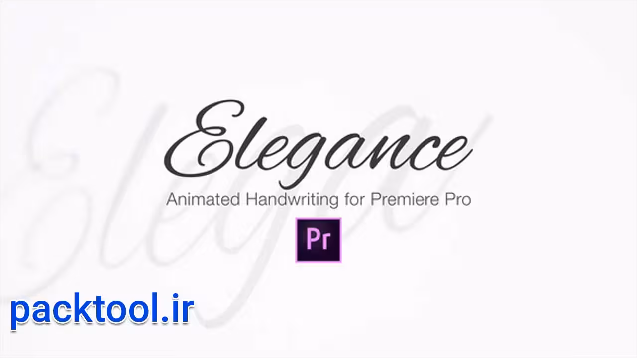 دانلود پروژه آماده پریمیر پرو انیمیت تایپ دست نویس Elegance Handwriting - پک تول