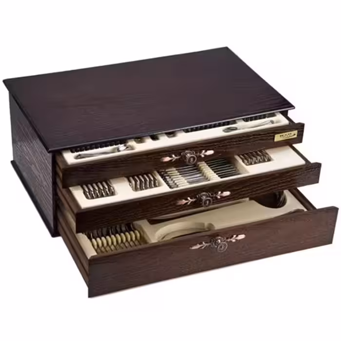 سرویس قاشق و چنگال ناب استیل 116 پارچه مدل ونیز