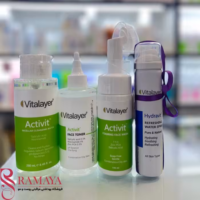 روتین پوست چرب اکتی ویت ویتالیر   اسپری آب هدیه