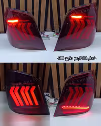 چراغ عقب 111 طرح 408 طلق قرمز