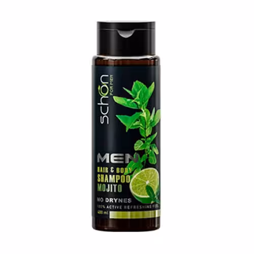 شامپو سر و بدن مردانه موهیتو شون|Mojito shampoo for men schon