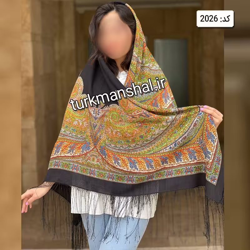 روسری ترکمن ابریشمی (ایتالیایی) کد 2026