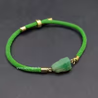 دستبند زنانه راف زمرد پنجشیر افغانستان (کدA661)