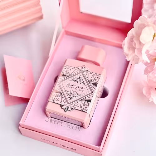 عطر ادکلن زنانه بدیع العود نوبل بلاش(صورتی) لطافه | Lataffa Badee Al Oud Noble Blush درحجم 100 میل و دکانت 10 میل(اورجینال)