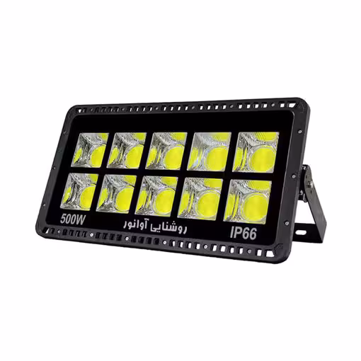 پروژکتور 500 وات COB آوانور مدل پنجره&#x200C;ای گرد