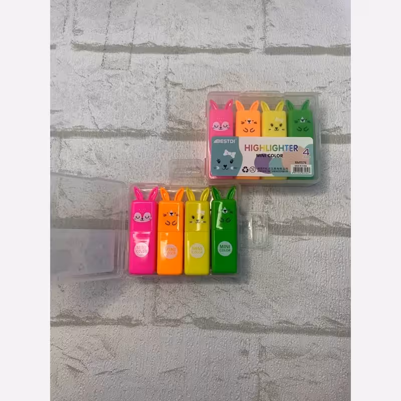 هایلایتر 4 تایی طرح خرگوش | amazonchi