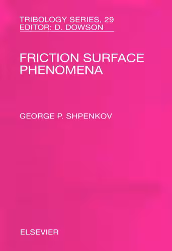 خرید و دانلود نسخه کامل کتاب Friction Surface Phenomena
