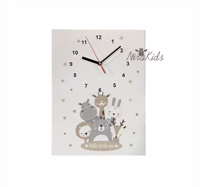 ساعت طرح حیوانات خندان