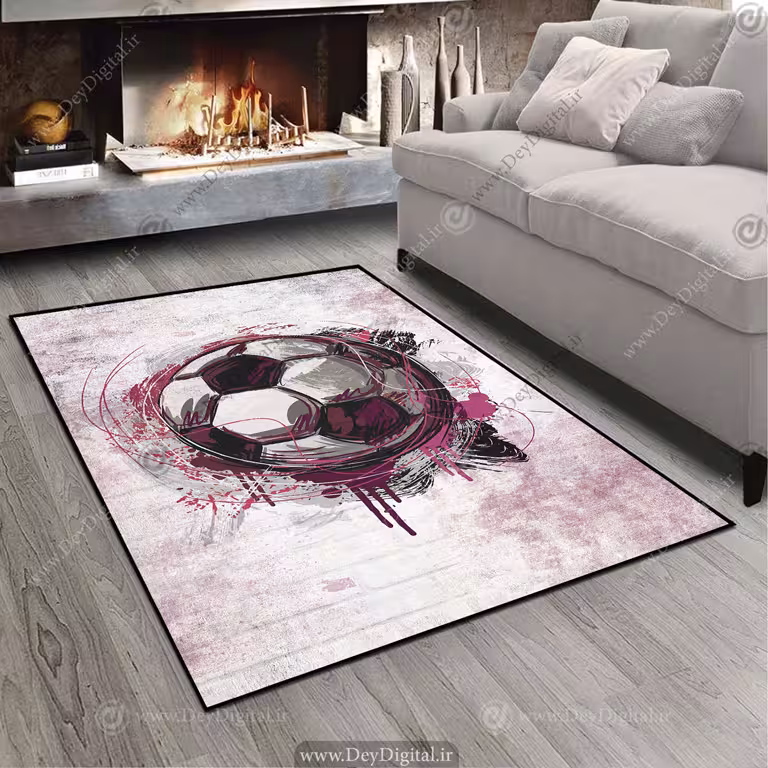فرش پسرانه طرح فوتبالی SM-17801b