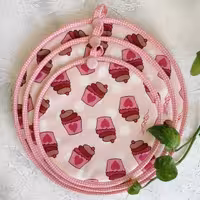 ست 3تایی دمکنی مخمل ترلان- طرح 10