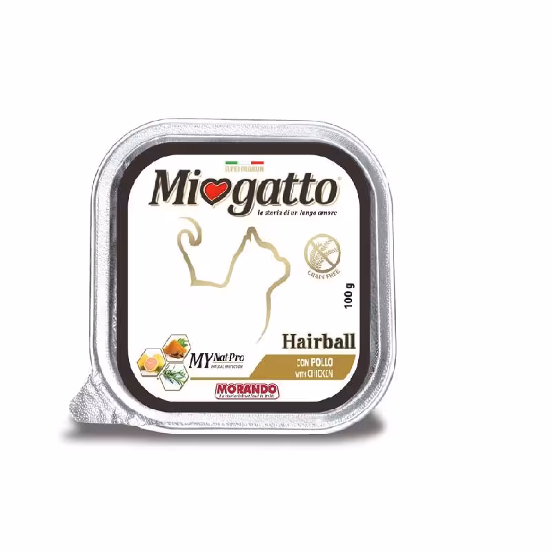 خوراک کاسه ای Miogatto برای دفع گلوله مویی وزن 100 گرم