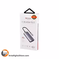 هاب تایپ سی و رم ریدر Yesido HB16 Type-C to VGA/SD/TF/USB3.0/USB2.0/PD