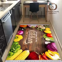 فرش اشپزخانه طرح سبزیجات کد 100496